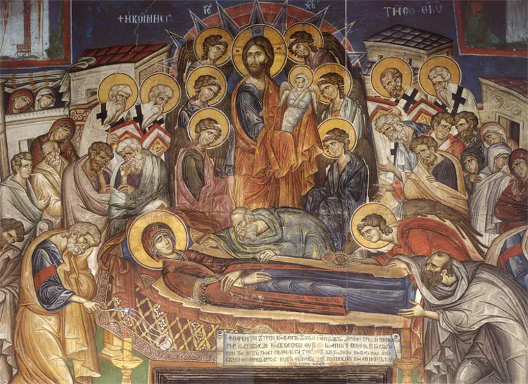 Η Κοίμηση της Θεοτόκου  Μετάβαση προς την Ζωή